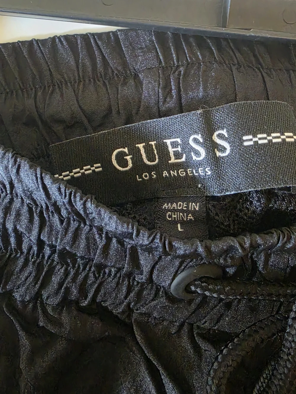GUESS Black Men’s Swim Shorts with Multicolor Logo